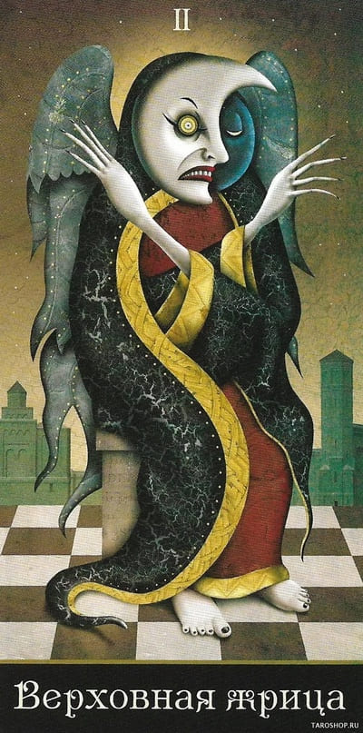 Верховная жрица — Таро Безумной Луны (Deviant Moon)