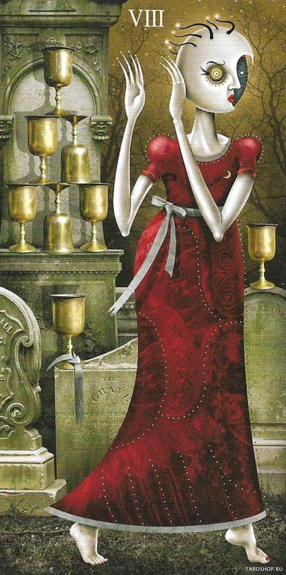 Восьмёрка чаш — Таро Безумной Луны