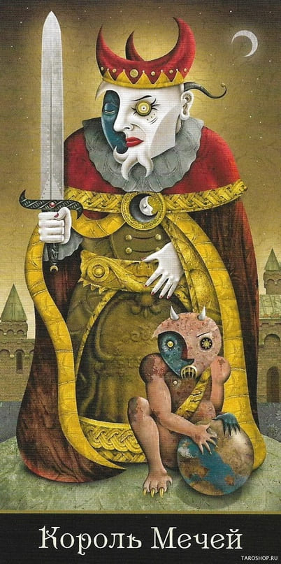 Король мечей — Таро Безумной Луны (Deviant Moon)