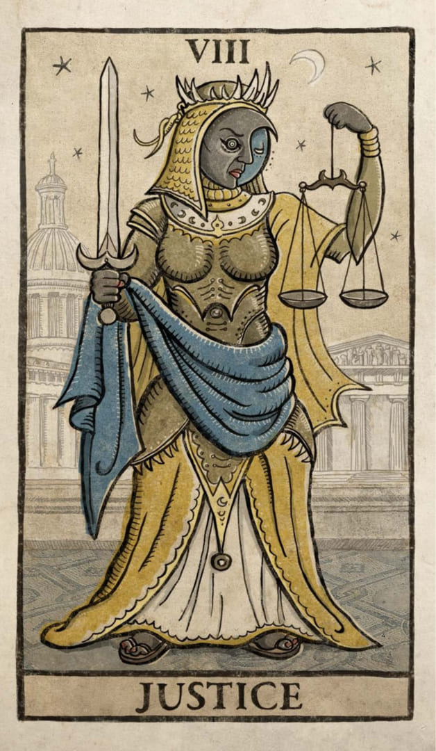 Справедливость — Таро Триумфы Луны