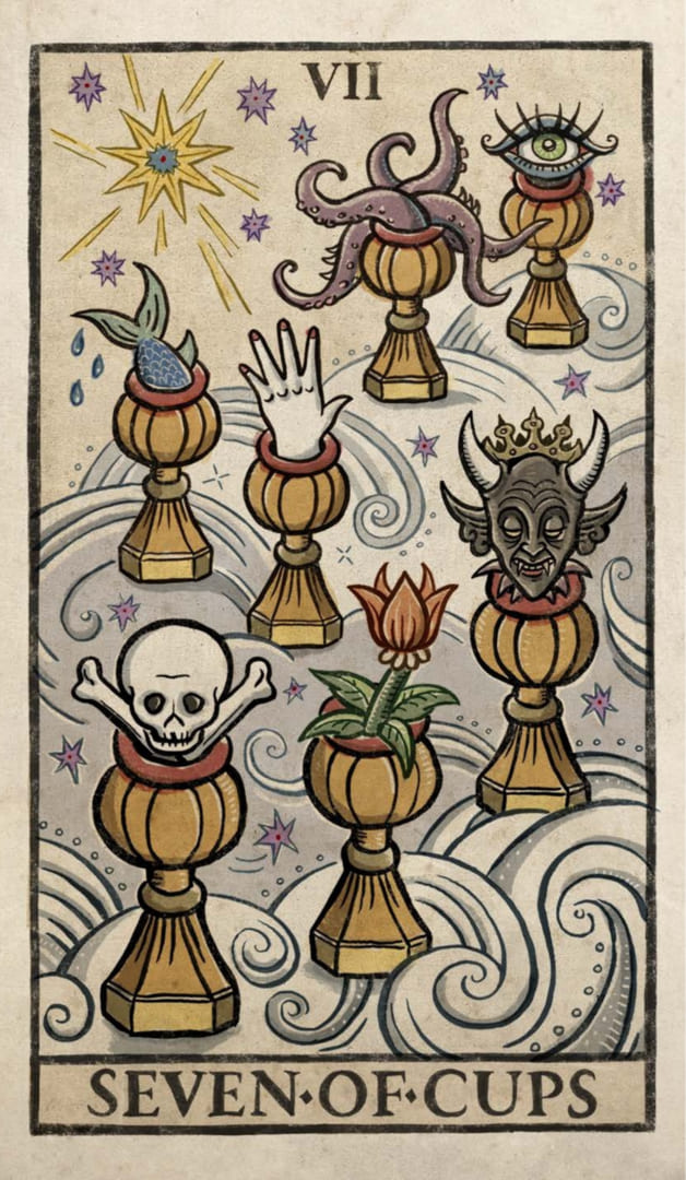 Семёрка чаш — Таро Триумфы Луны