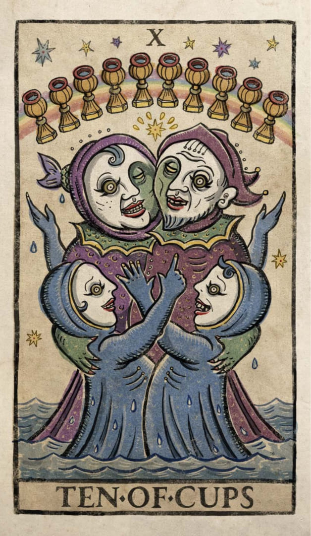 Десятка чаш — Таро Триумфы Луны