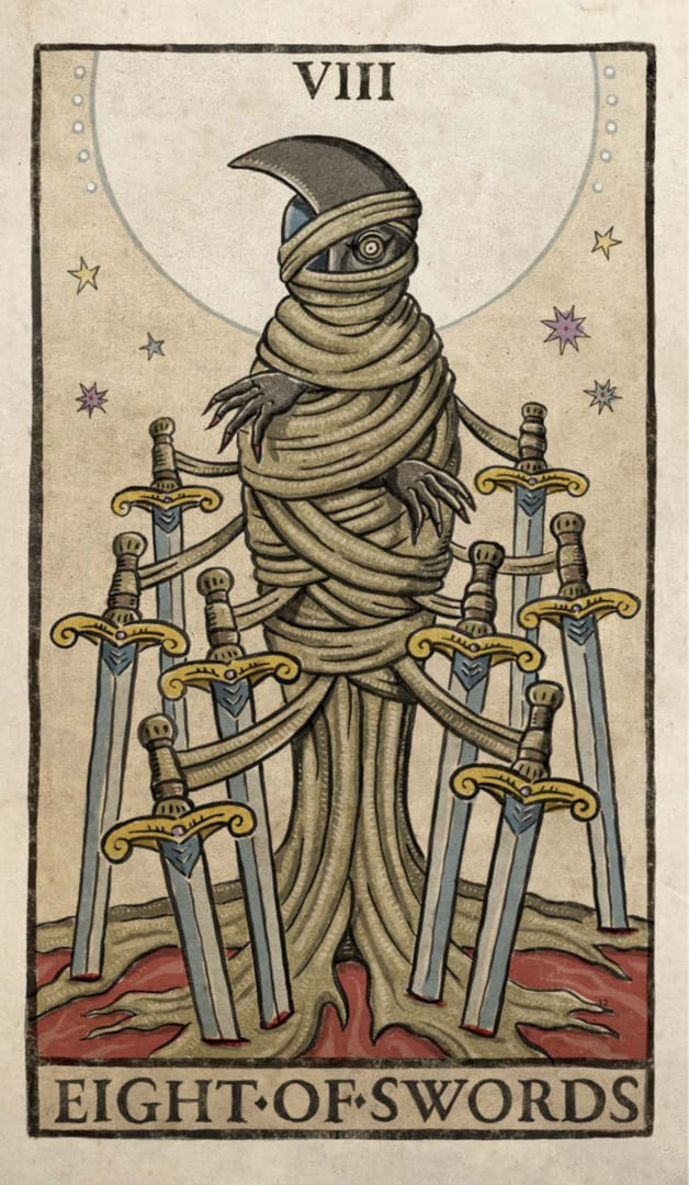 Восьмёрка мечей — Таро Триумфы Луны