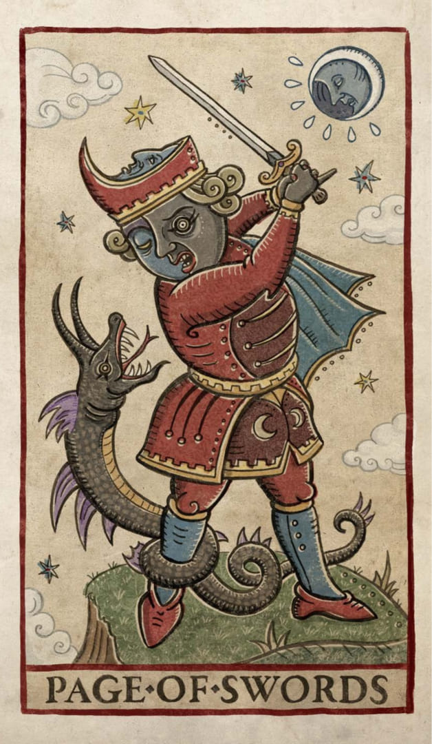 Паж мечей — Таро Триумфы Луны