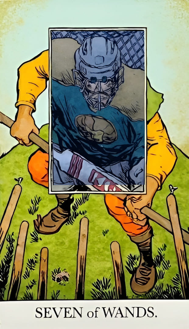 Семёрка жезлов — Раскрытое Таро