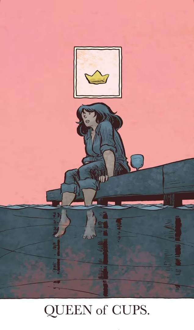 Королева чаш — Раскрытое Таро