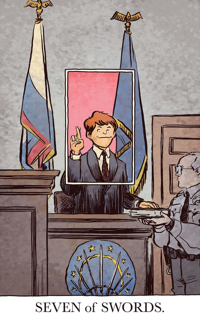Семёрка мечей — Раскрытое Таро