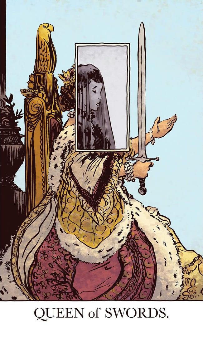 Королева мечей — Раскрытое Таро