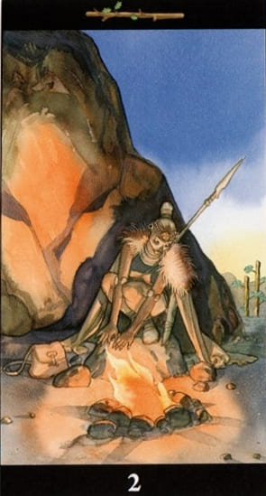 Двойка жезлов — Таро Магия Снов