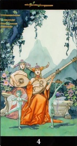 Четверка жезлов — Таро Магия Снов