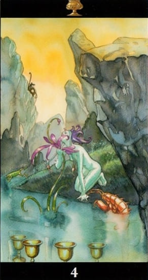 Четверка чаш — Таро Магия Снов