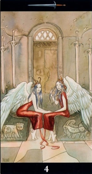 Четверка мечей — Таро Магия Снов