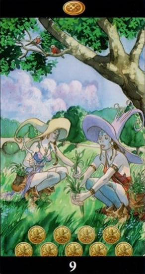 Девятка пентаклей