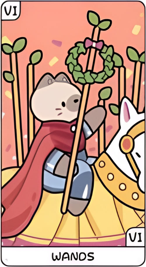 Шестёрка жезлов — YOLO Tarot