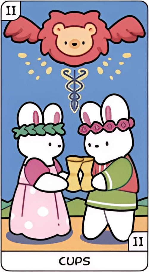 Двойка чаш — YOLO Tarot
