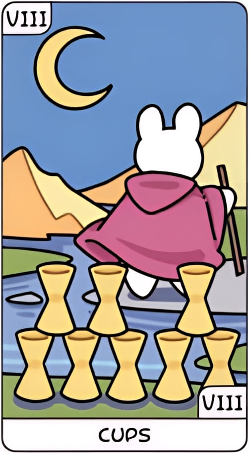 Восьмёрка чаш — YOLO Tarot