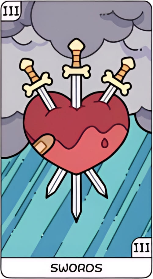 Тройка мечей — YOLO Tarot