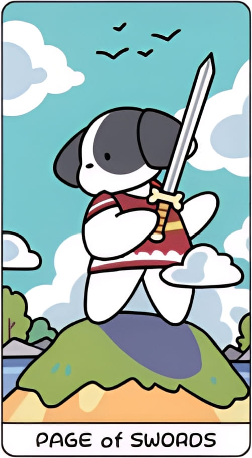 Паж мечей — YOLO Tarot
