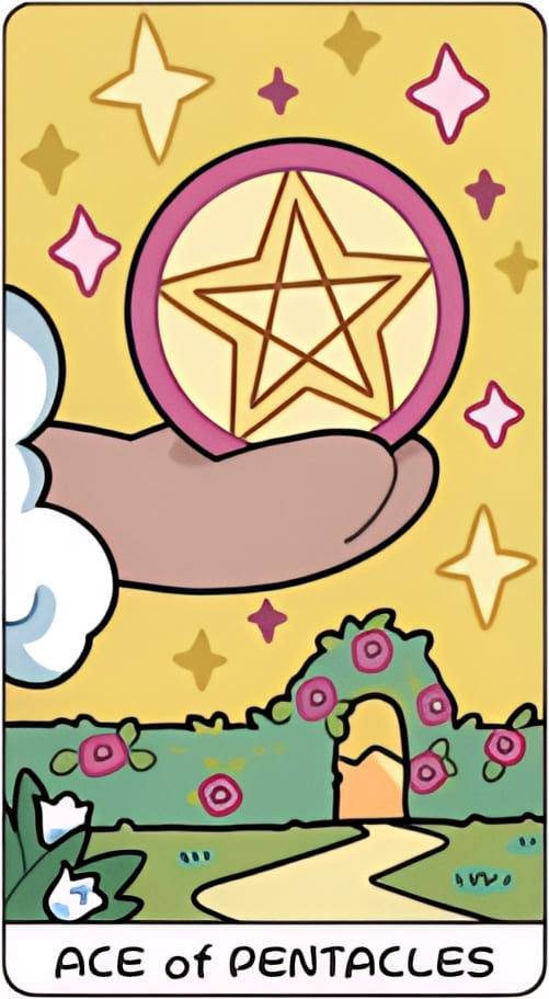 Туз пентаклей — YOLO Tarot