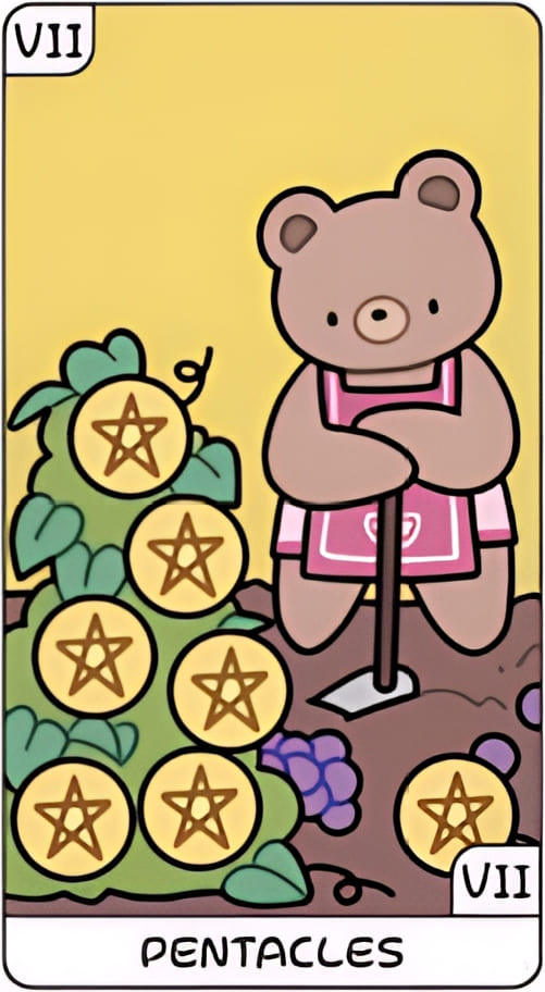 Семёрка пентаклей — YOLO Tarot