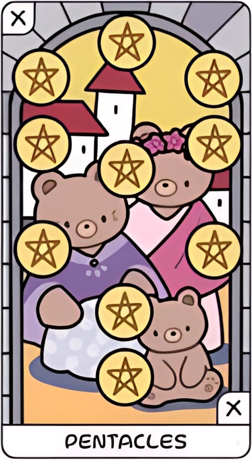 Десятка пентаклей — YOLO Tarot