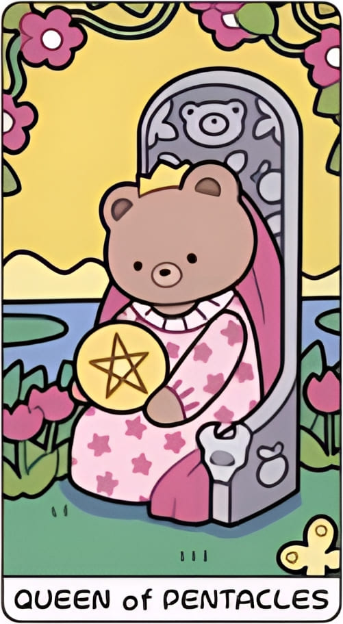 Королева пентаклей — YOLO Tarot