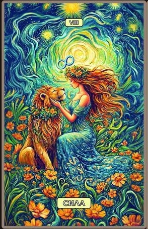Сила — Swirls of Light Tarot