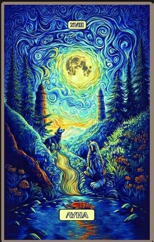 Луна — Swirls of Light Tarot