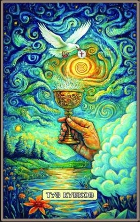 Туз чаш — Swirls of Light Tarot