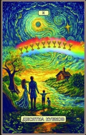 Десятка чаш — Swirls of Light Tarot