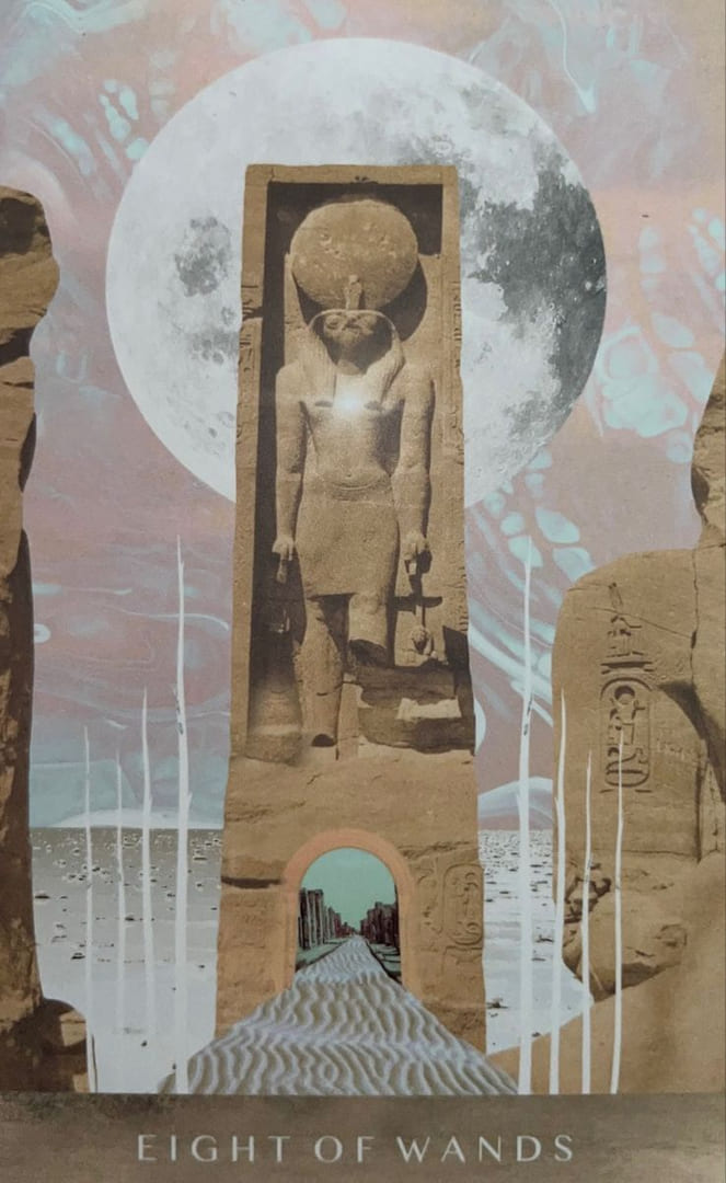 Восьмёрка жезлов — Таро Лунного Дитя