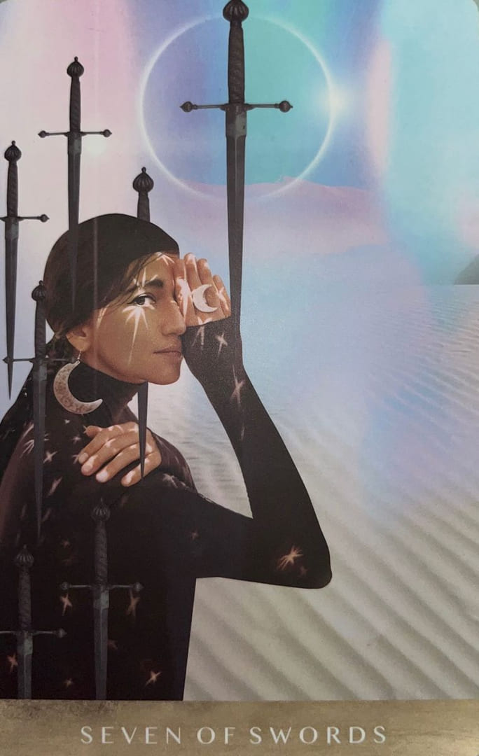 Семёрка мечей — Таро Лунного Дитя