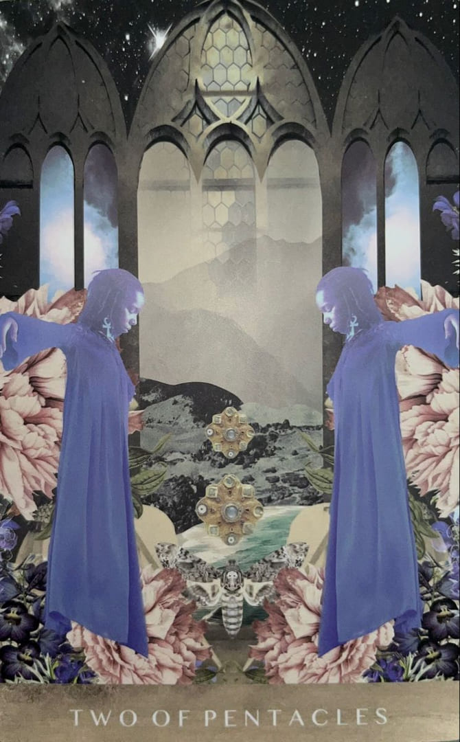 Двойка пентаклей — Таро Лунного Дитя